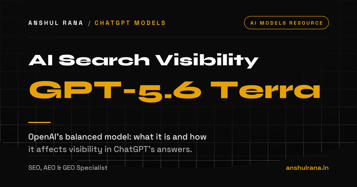 GPT-5.6 Terra explained for AI search visibility, by Anshul Rana